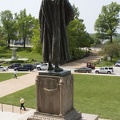 313-8422 Jefferson City - Statue of Thomas Jefferson in front of the Capitol